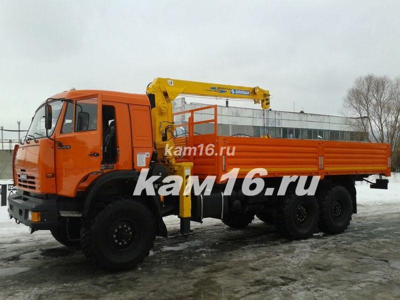 КАМАЗ 43118 с КМУ Soosan 513 (без электроники)