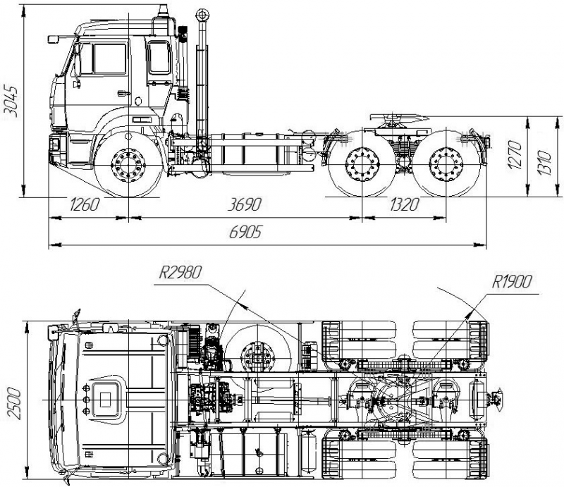 65115-3052-48(А5) Шасси КамАЗ